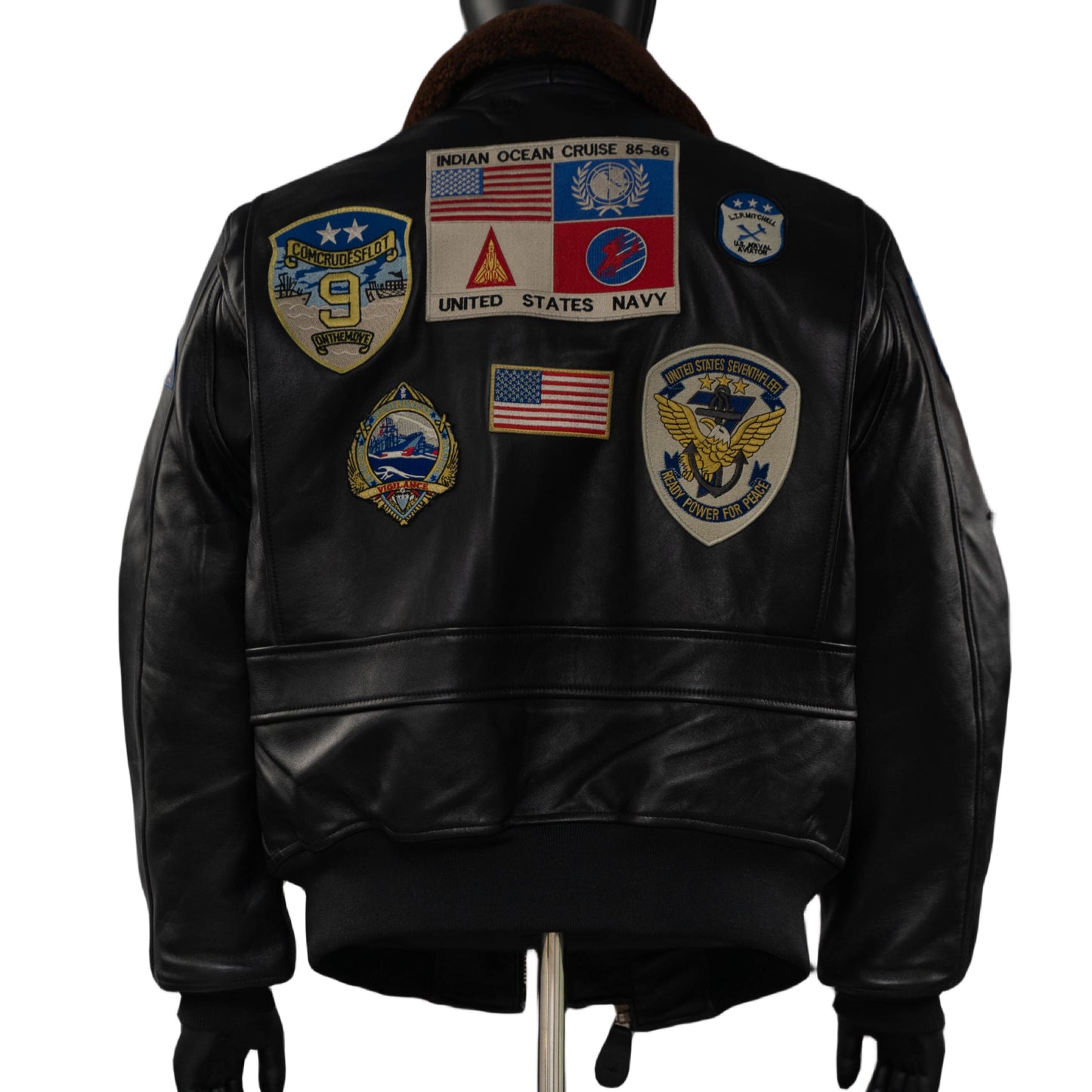 Men's Classic Top Gun Navy G-1 Flight Jacket