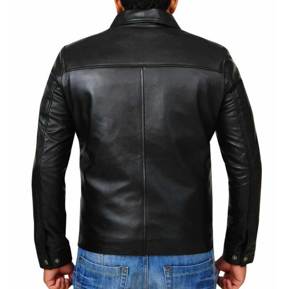 Adam Lambert Black Leather Jacket