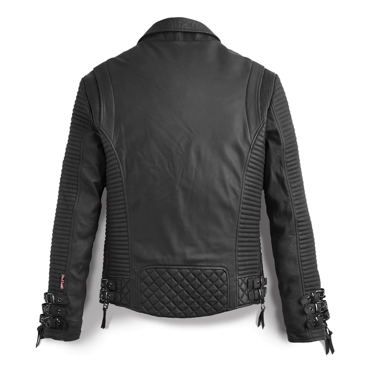 Men's Black Moto Leather Jacket | As Seen On