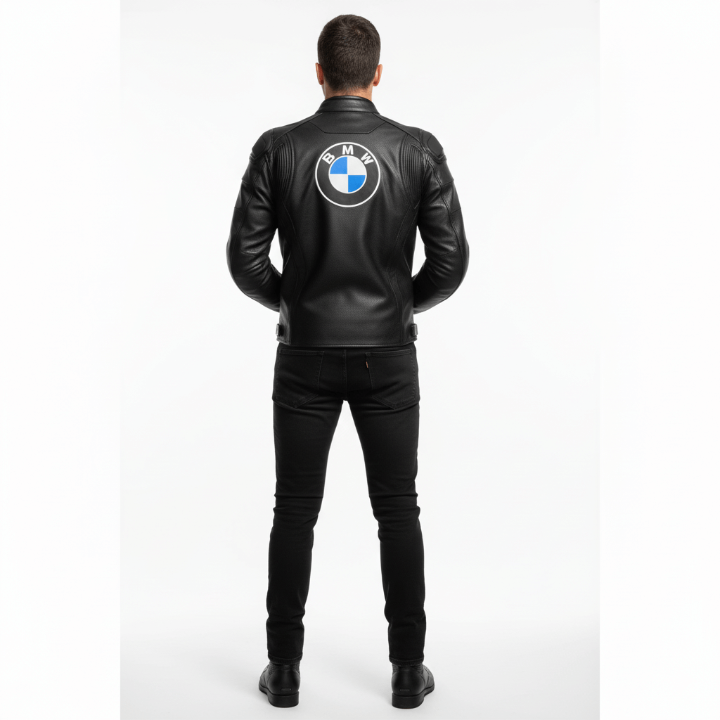 BMW Motorrad Leather Motorcycle Jacket – Custom Handmade Racing Biker Jacket