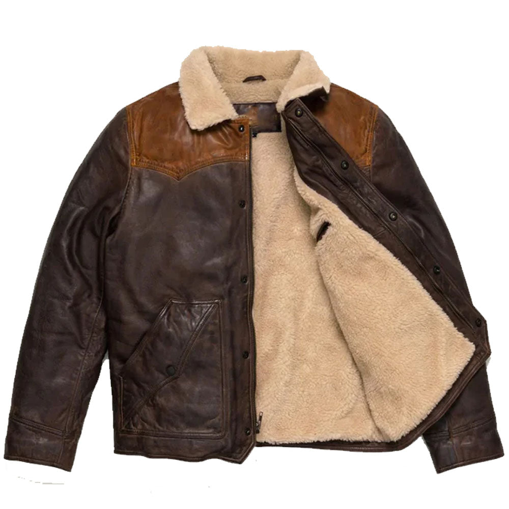 Men's Sheepskin Sherpa Jacket