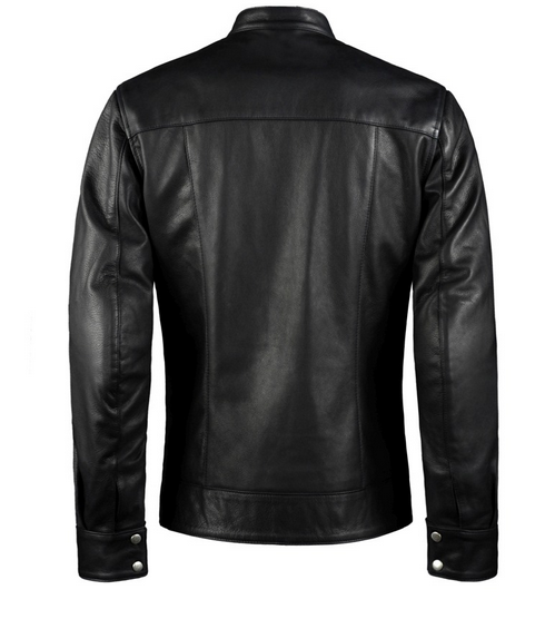 Men's Vintage Black Biker Jacket - Shop Now