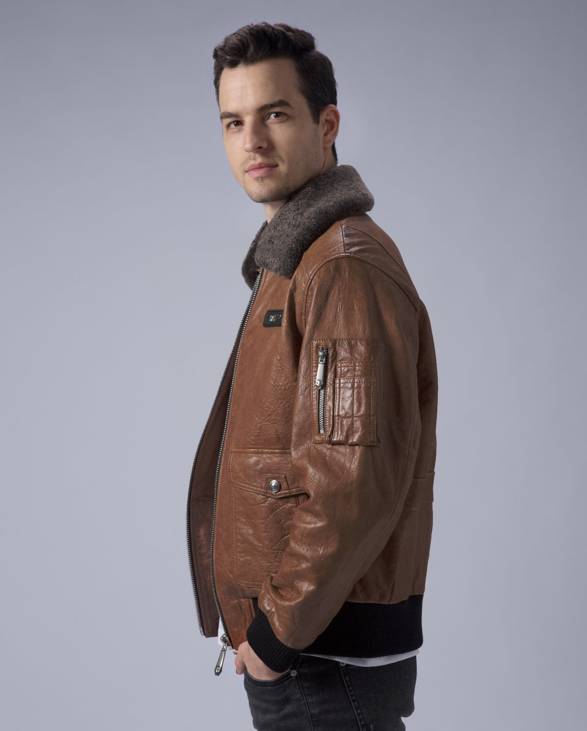 Brown G-1 Leather Flight Jacket