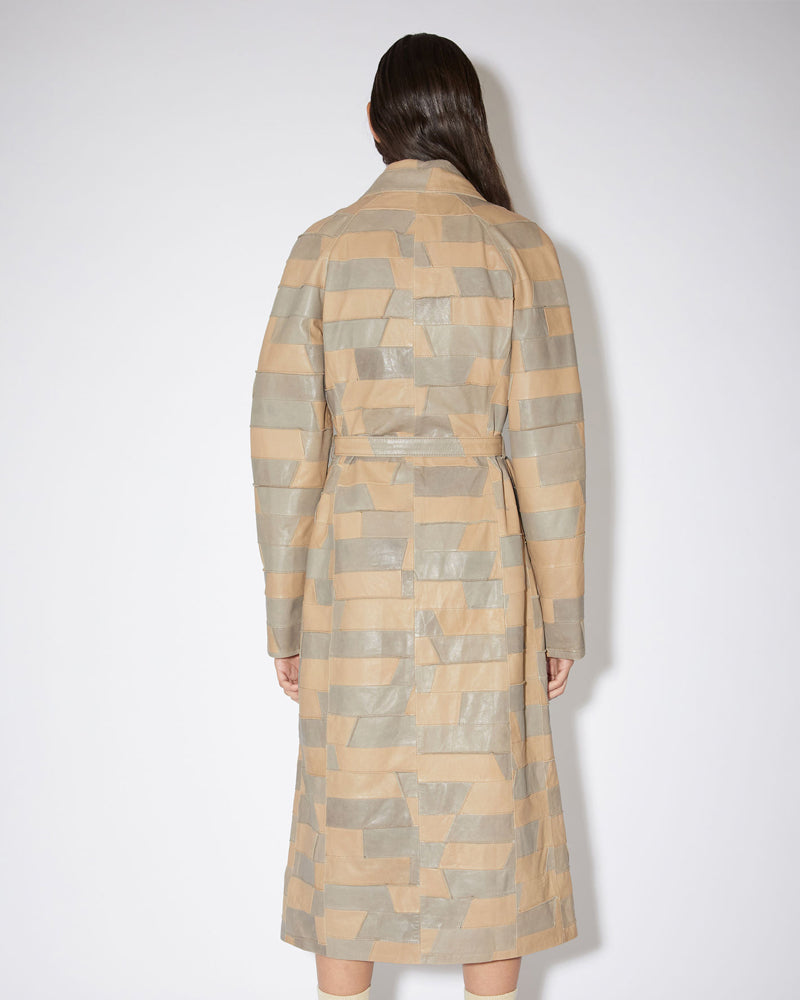 Buy Best Classic Fashion Brown Belted Women's Leather Coat