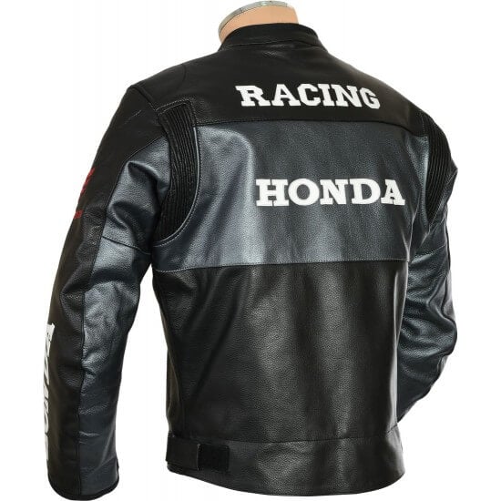 Honda Racing Motorcycle Riding Gear Cowhide Leather Biker Jacket