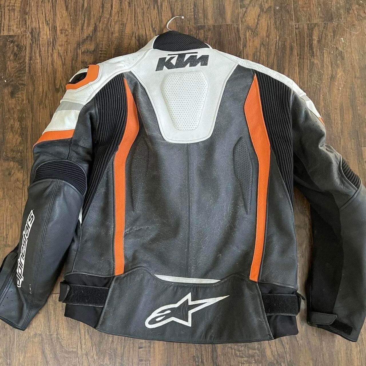 KTM Motorcycle Racing Cowhide Leather Jacket