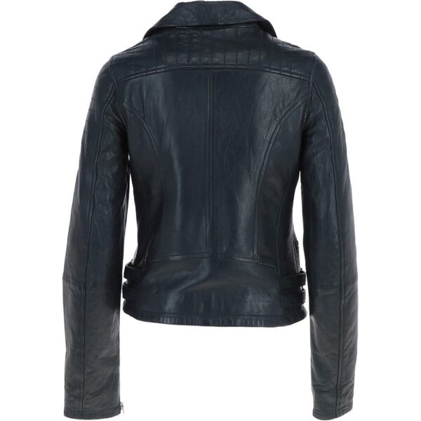 Leather Biker Jacket Navy | Top Rated Seller