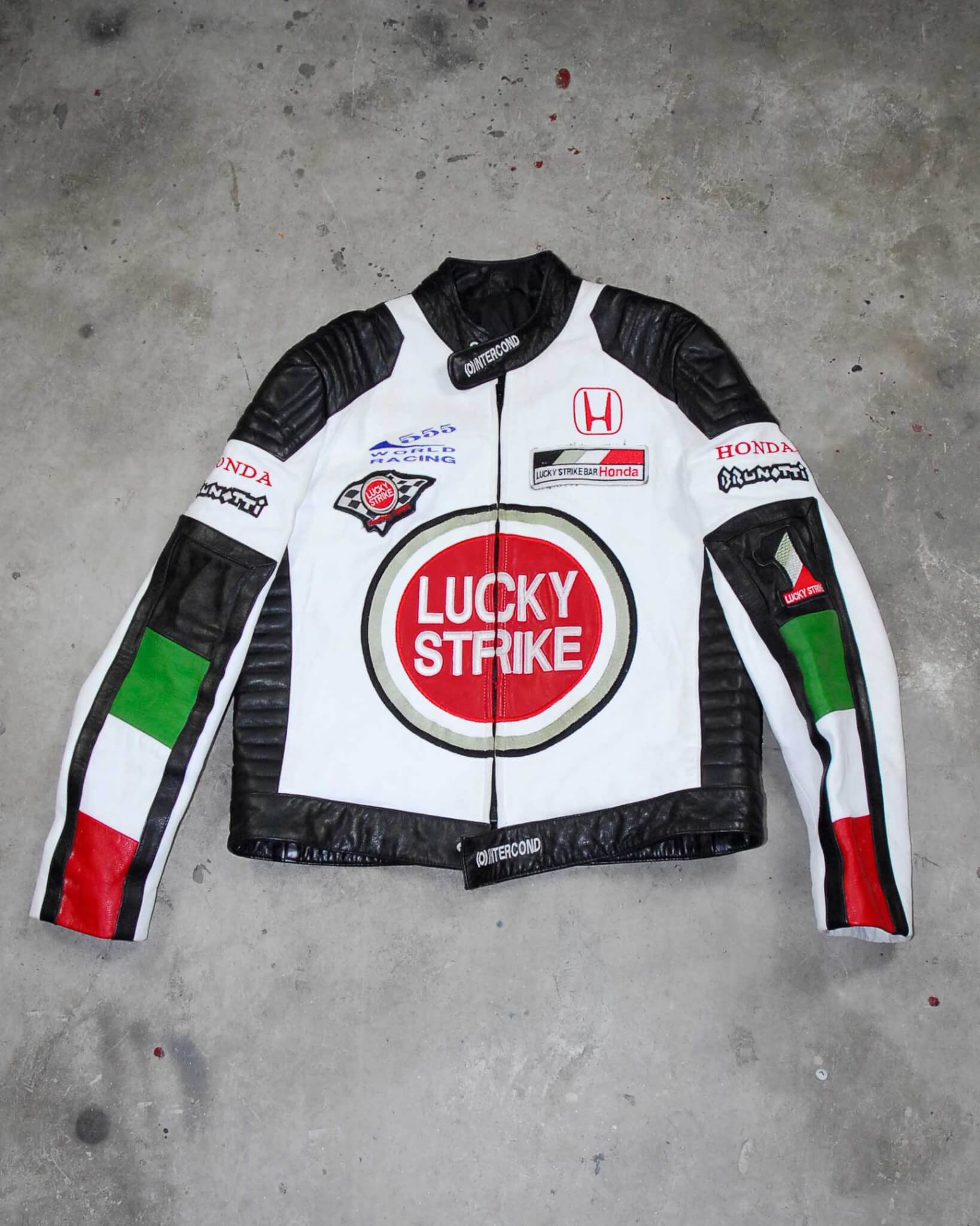 Buy Lucky Strike Honda Racing Leather Jacket – rfxleather.com