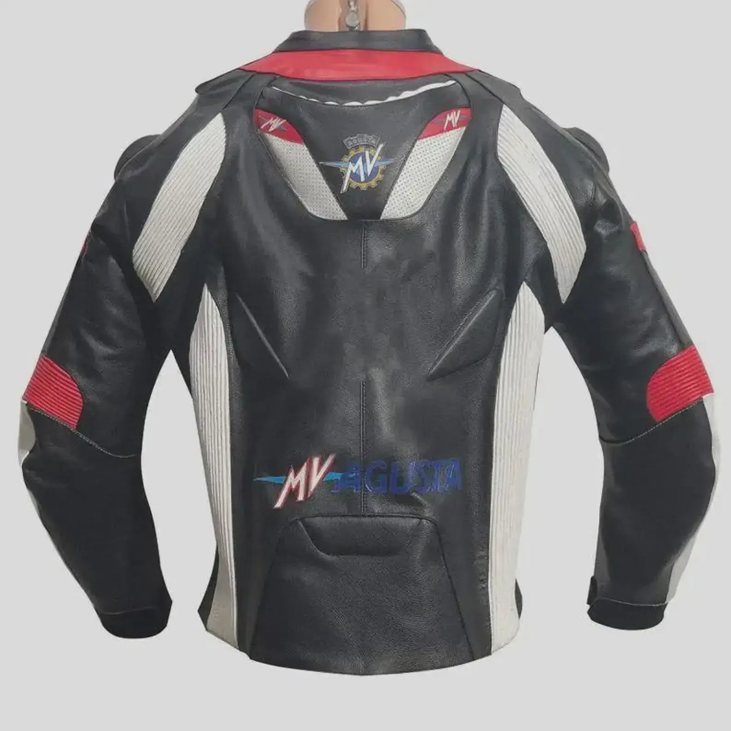 MV Agusta Racing Black Leather Jacket
