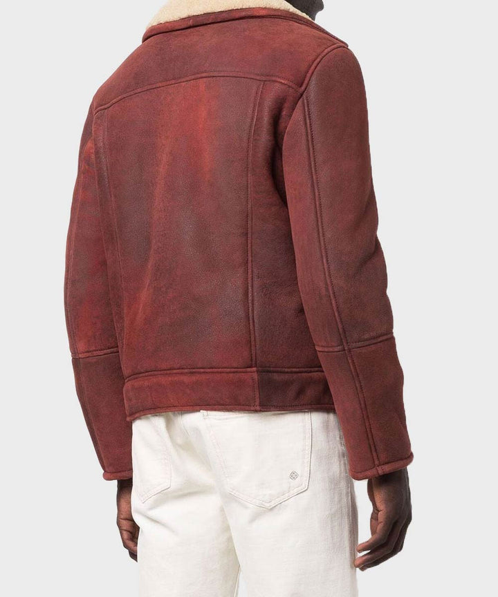 Burgundy Leather Jacket