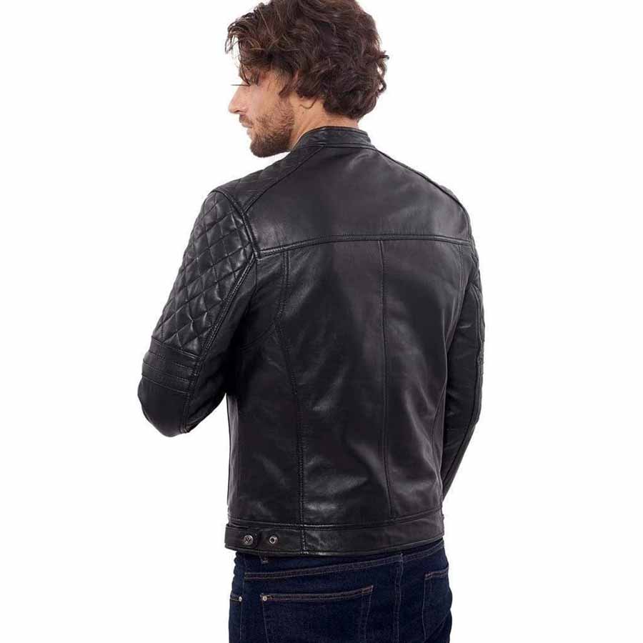 Men's Black Leather Jacket