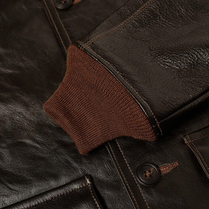 Men A2 Flying RAF Aviator Leather Jacket