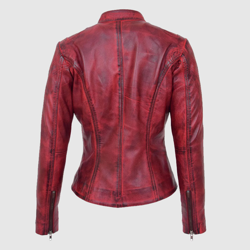 Becky Burnt Leather Jacket
