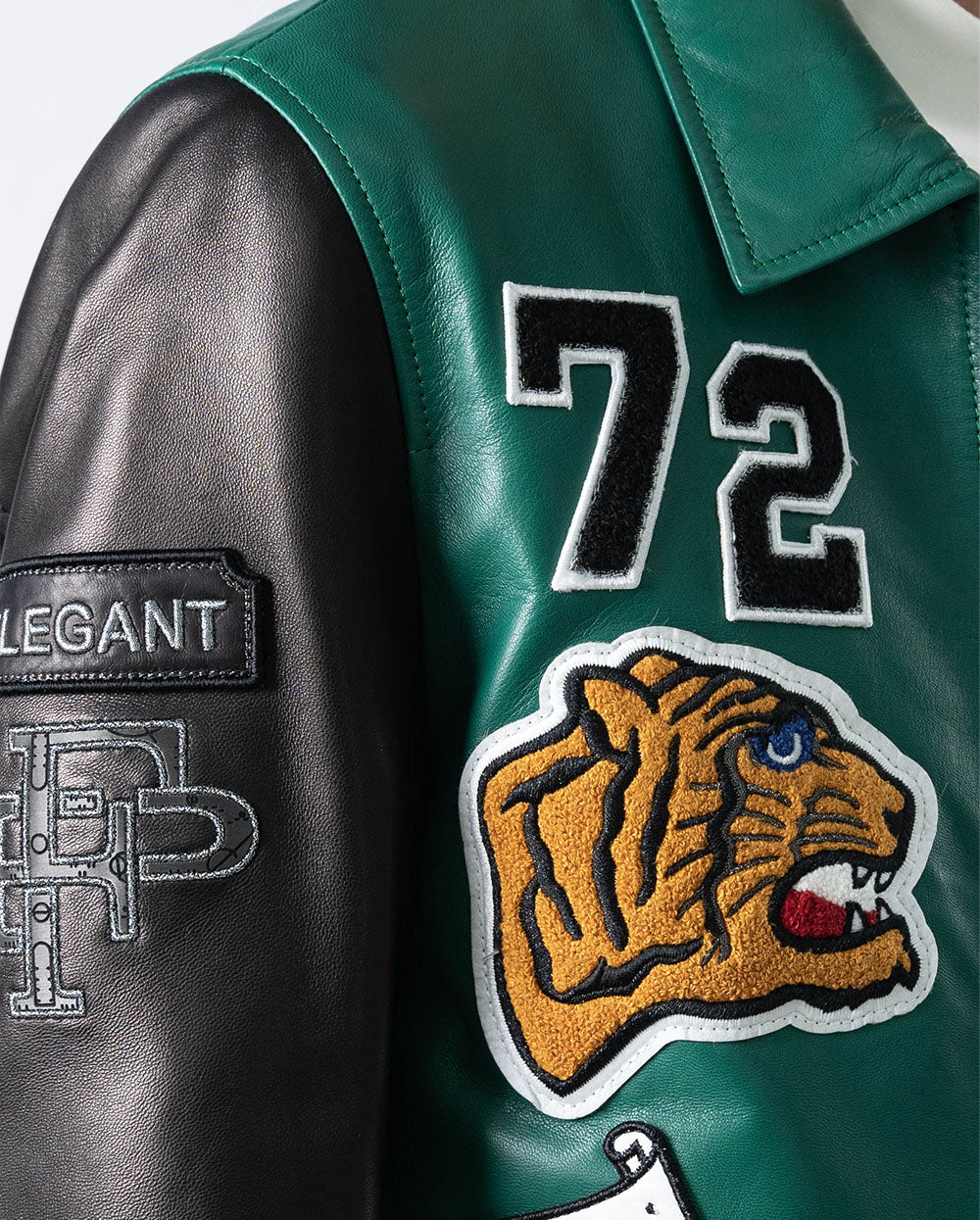 Leather Varsity Jacket