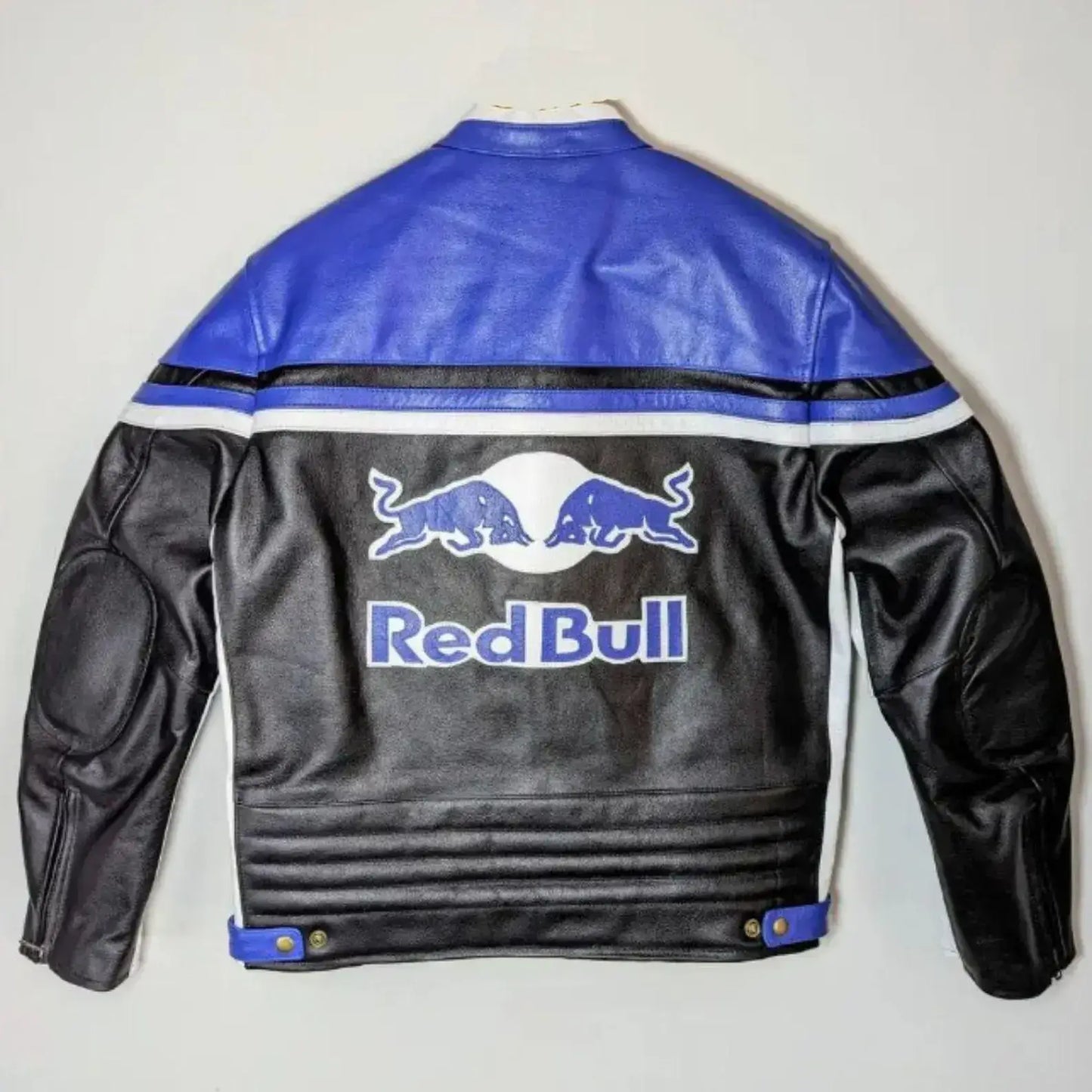 Red Bull Black & Blue Bull Racing Leather Motorcycle Jacket