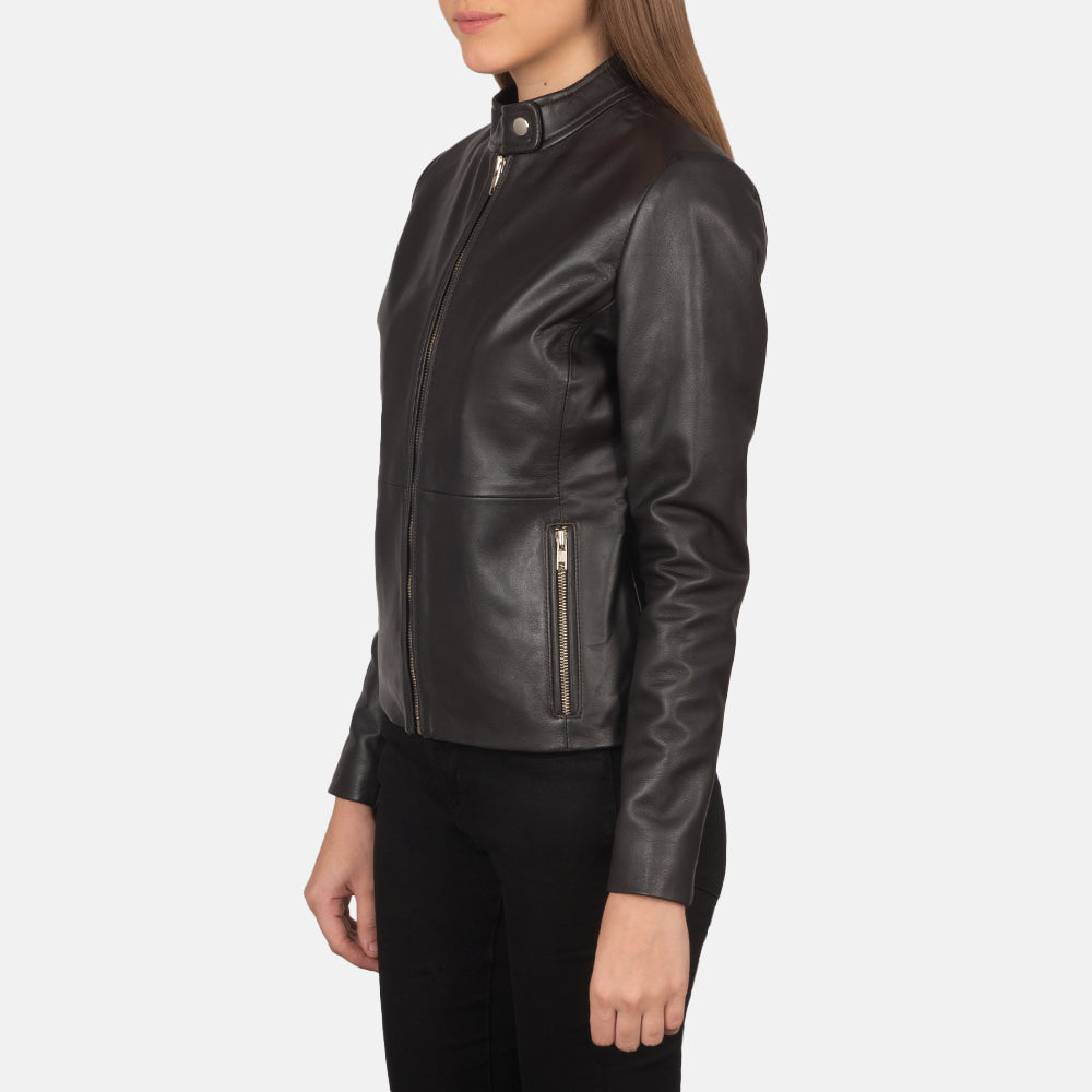 Rave Brown Leather Biker Jacket | Order Now