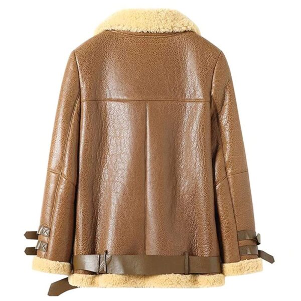 Buy Womens Shearling Sheepskin Bomber Jacket