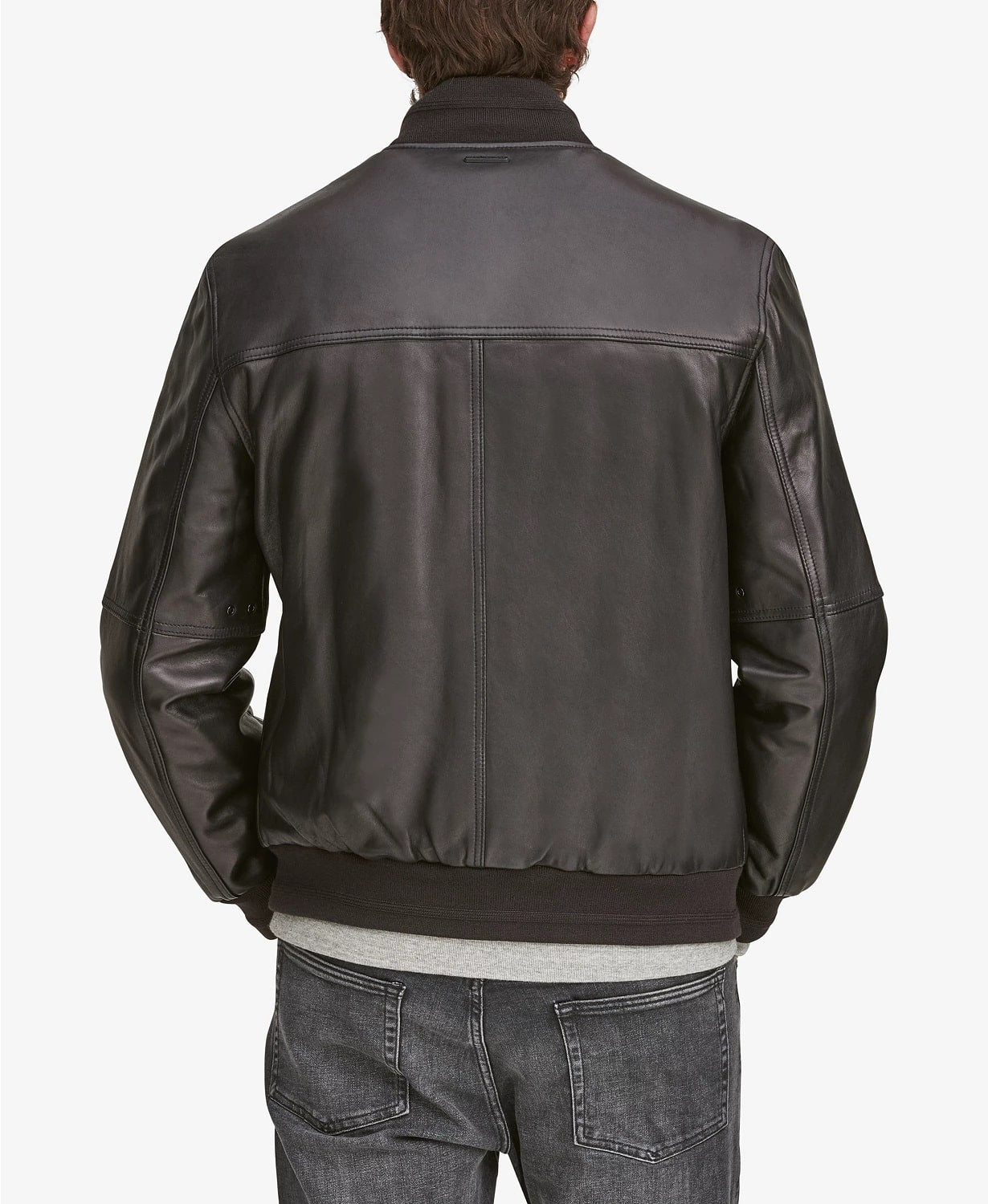 Leather Bomber Jacket