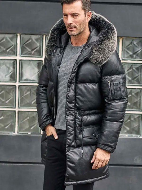 Mens Long Fur Coat