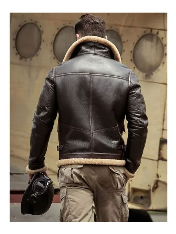 leather flight jacket
