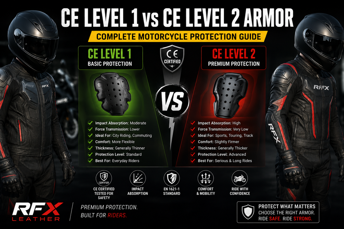 CE Level 1 vs CE Level 2 Armor: Complete Motorcycle Protection Guide
