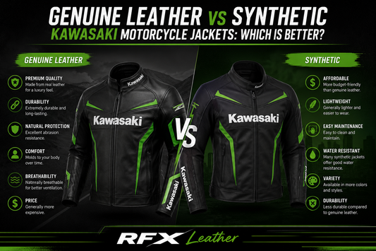 Genuine Leather vs Synthetic Kawasaki Motorcycle Jackets: Which Is Better