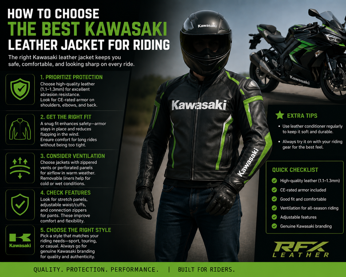 How to Choose the Best Kawasaki Leather Jacket for Riding