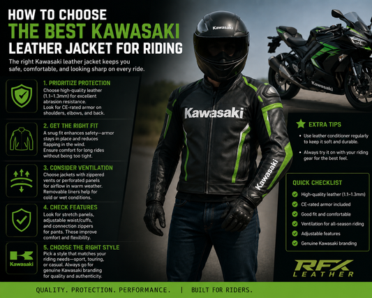 How to Choose the Best Kawasaki Leather Jacket for Riding