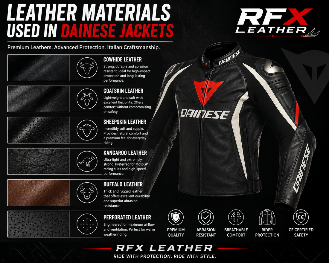 Leather Materials Used in Dainese Jackets