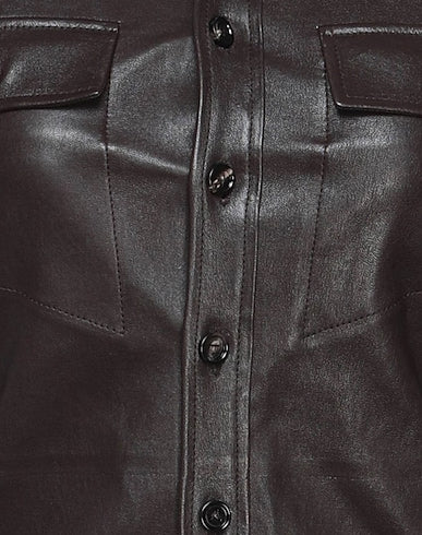 BEST STYLE TRENDY FASHION LEATHER SHIRT BOTTEGA VENETA