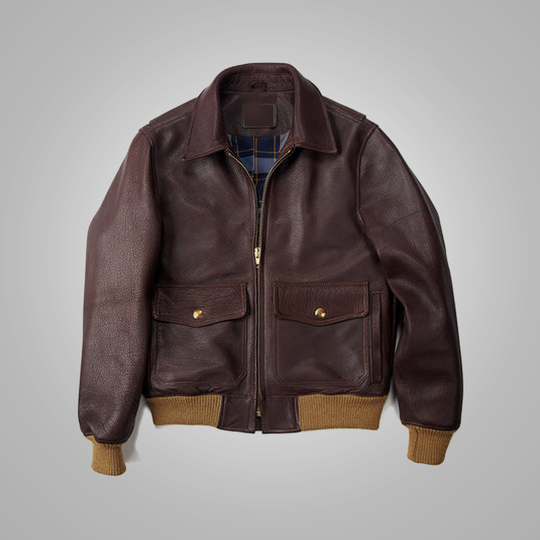 Buy Best Fashion Men A2 Bomber Flying RAF Aviator Sheepskin Leather Jacket