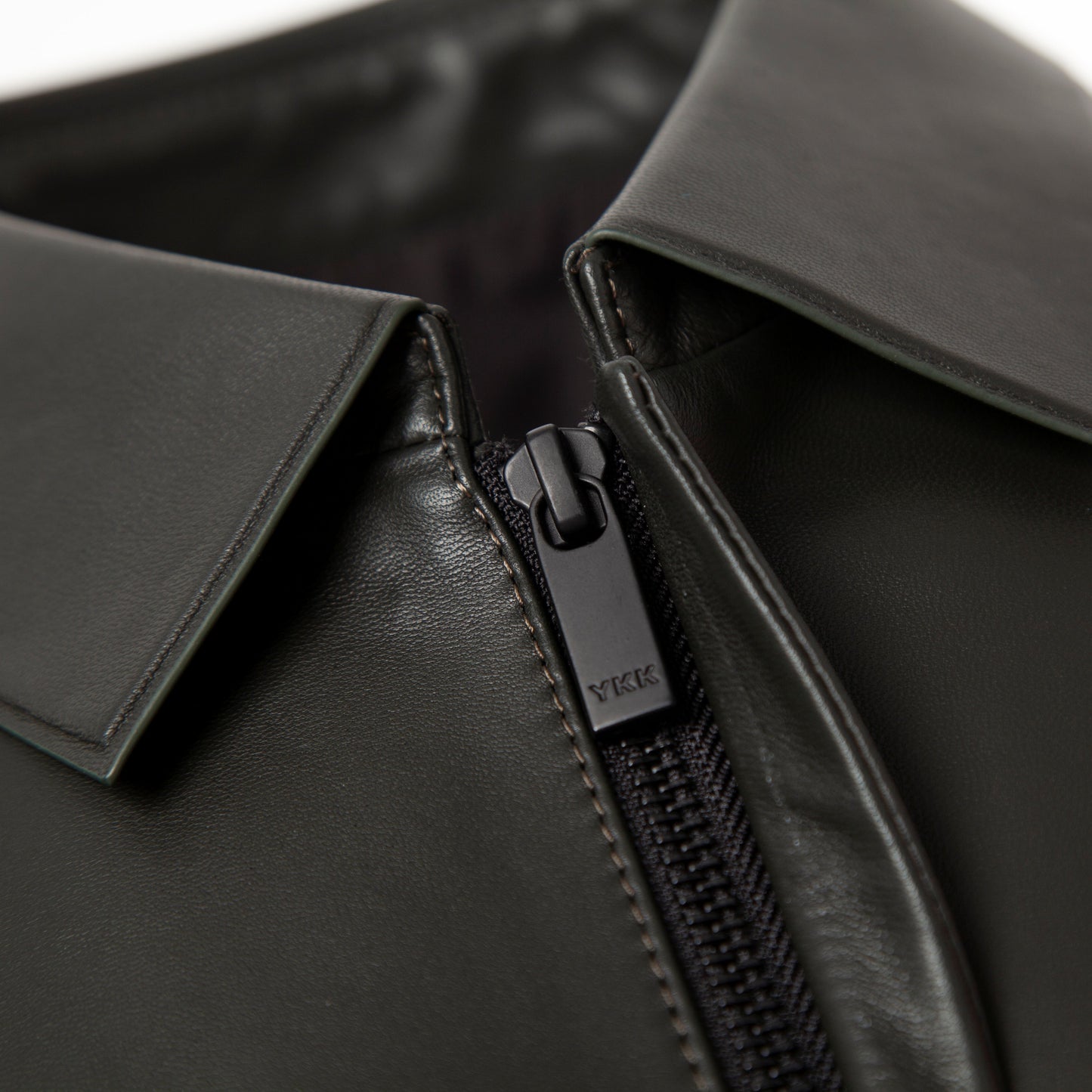 Palaleather Black Zipped Sheepskin Leather Jacket