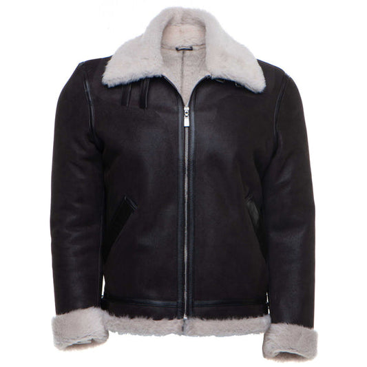 Hampton's Brown Shearling Aviator Jacket