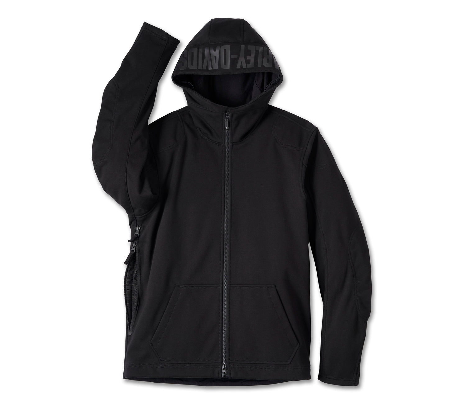 Men's Deflector 2.0 Willie G Skull Hooded Riding Fleece - Black Beauty