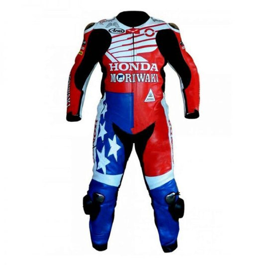 American Honda Moriwaki Mens Leather Motogp Suit