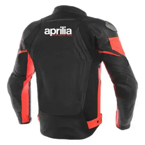 Aprilia Motorcycle Leather Biker Jacket