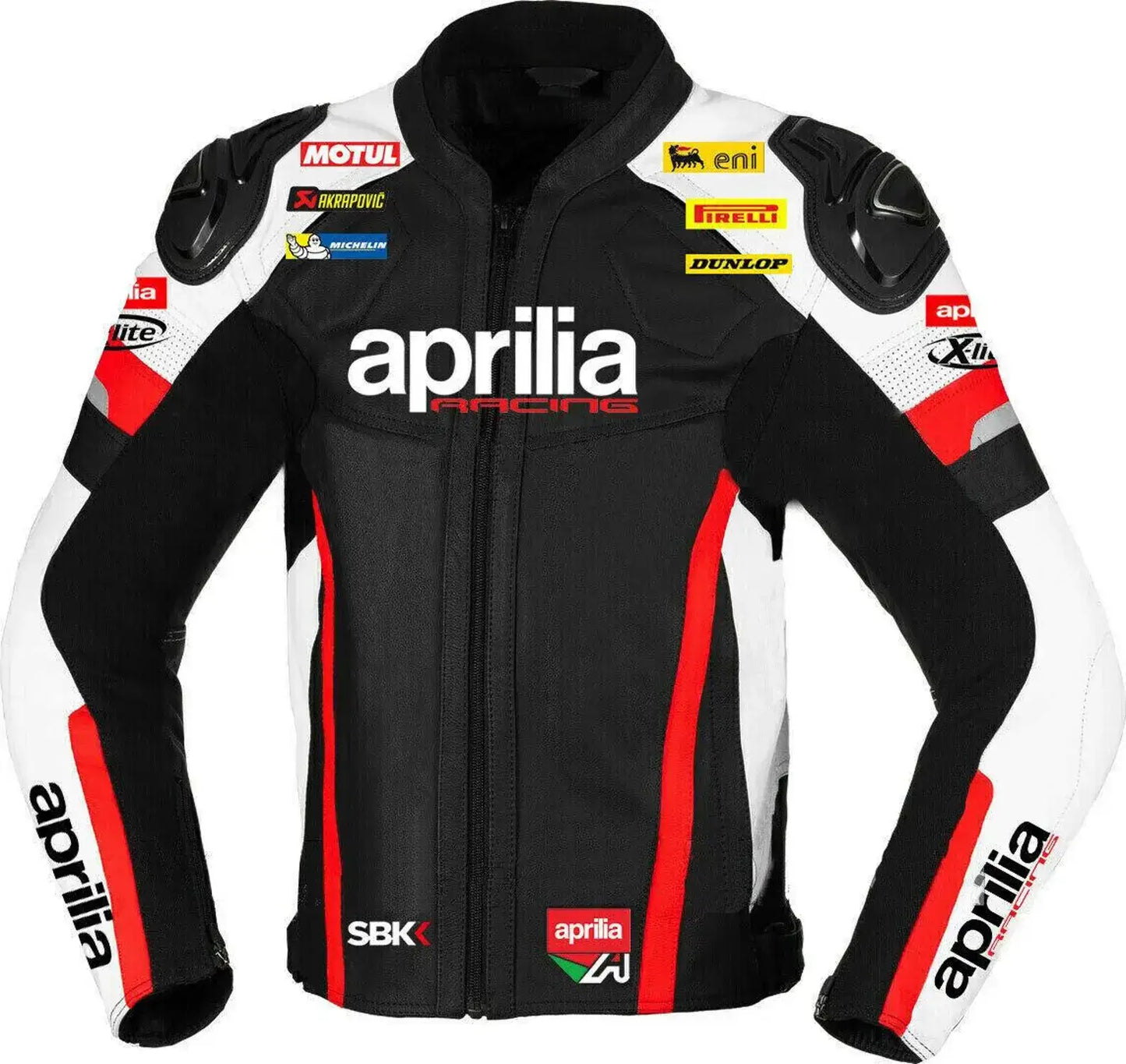 Aprilia Racing Motorcycle Cowhide Leather Jacket