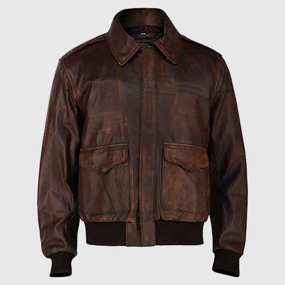 leather flying jacket