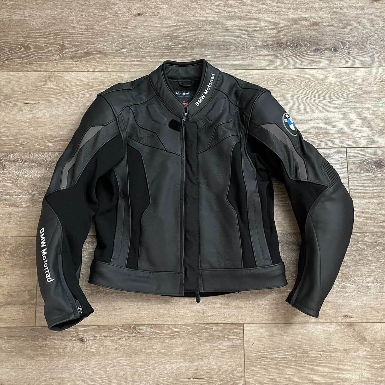 BMW Motorrad Black Cowhide Leather Jacket