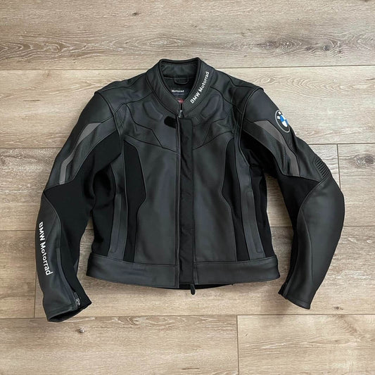 BMW Motorrad Black Cowhide Leather Jacket