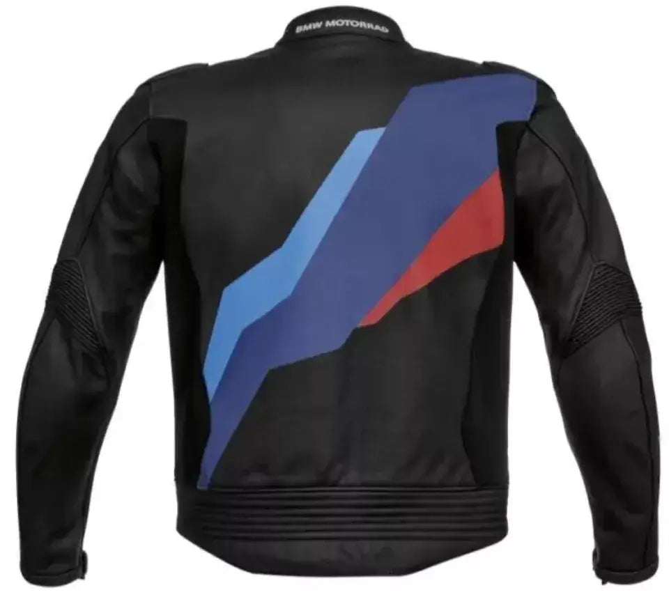 BMW Motorrad Black Racing Motorbike Cowhide Leather Jacket