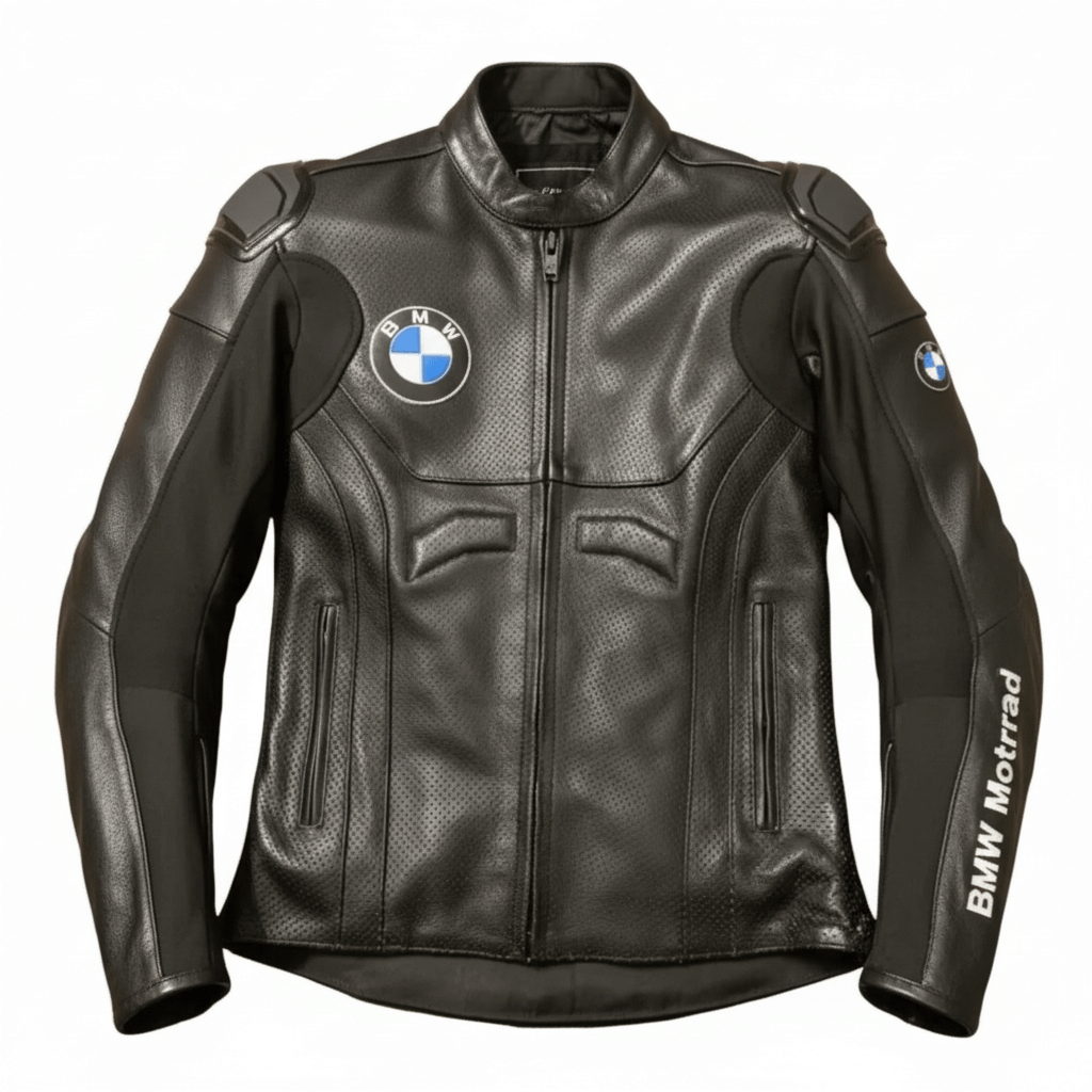 BMW Motorrad Leather Motorcycle Jacket – Custom Handmade Racing Biker Jacket