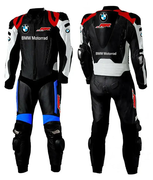 BMW Motorrad Motorbike CE Approved Armors Genuine Cowhide Leather Suit
