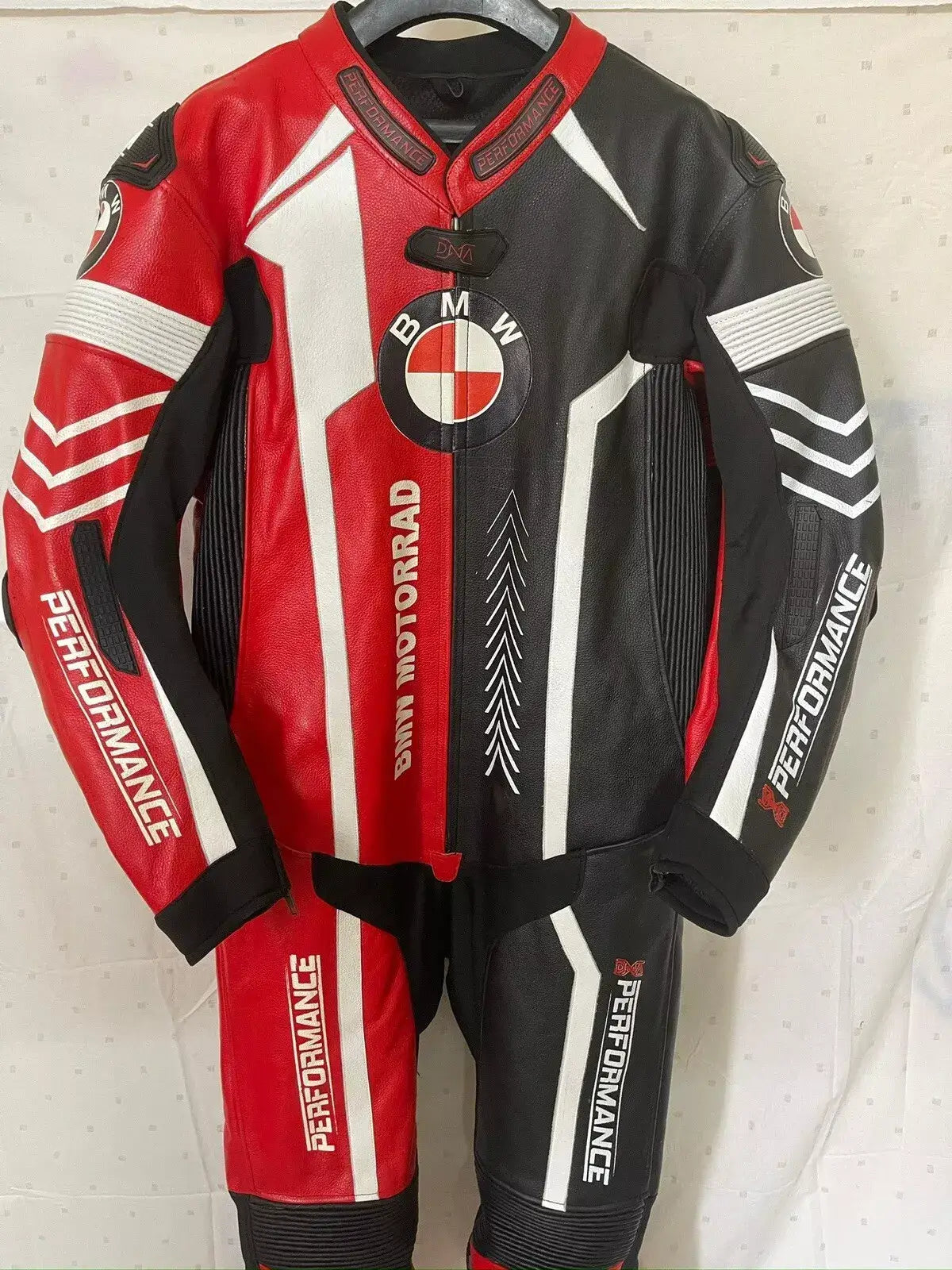 BMW motorcycle one piece racing leather suit