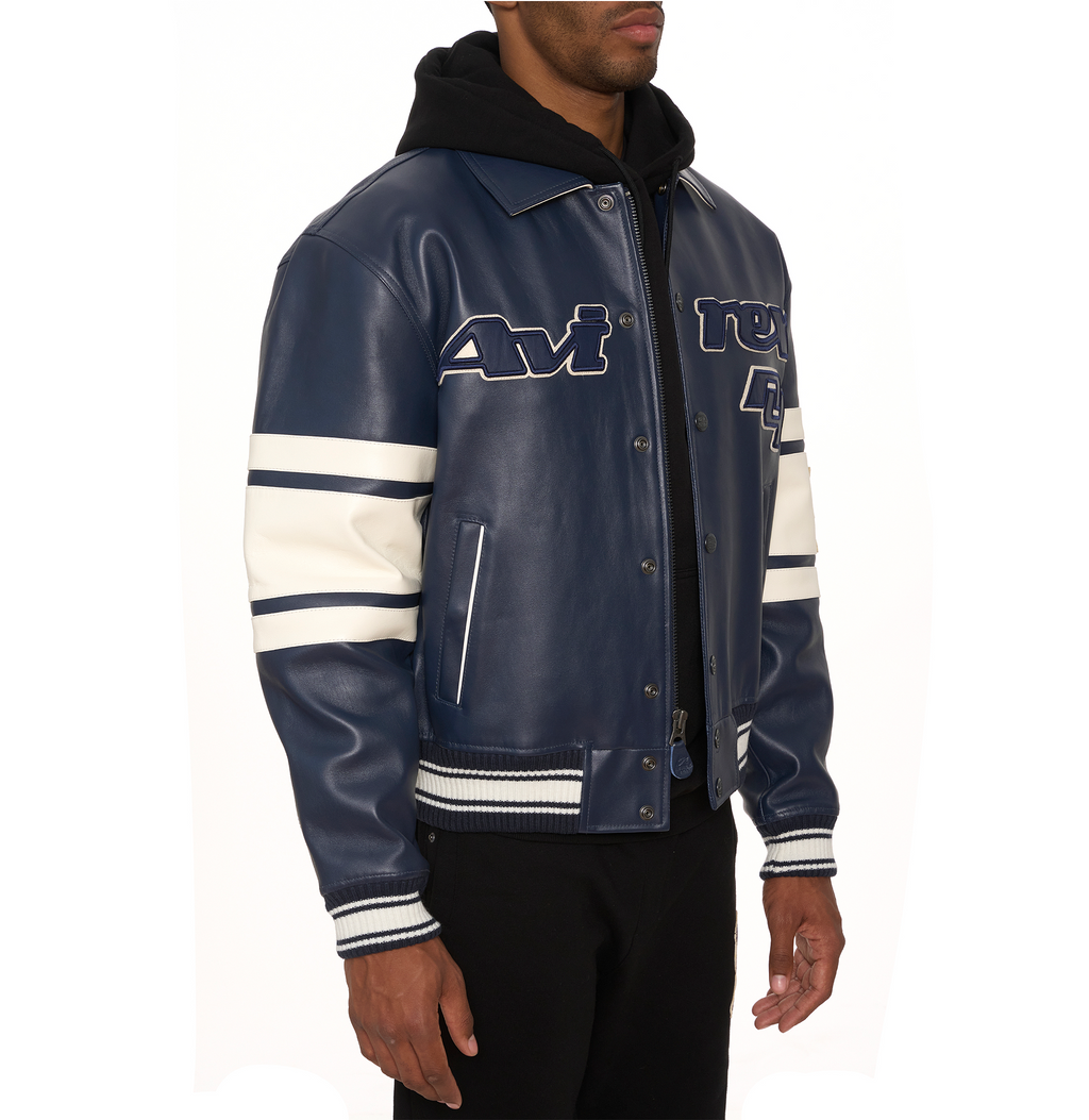 Best 2024 New Style Limited Edition City Series Brooklyn Varsity Blue Bomber Jacket