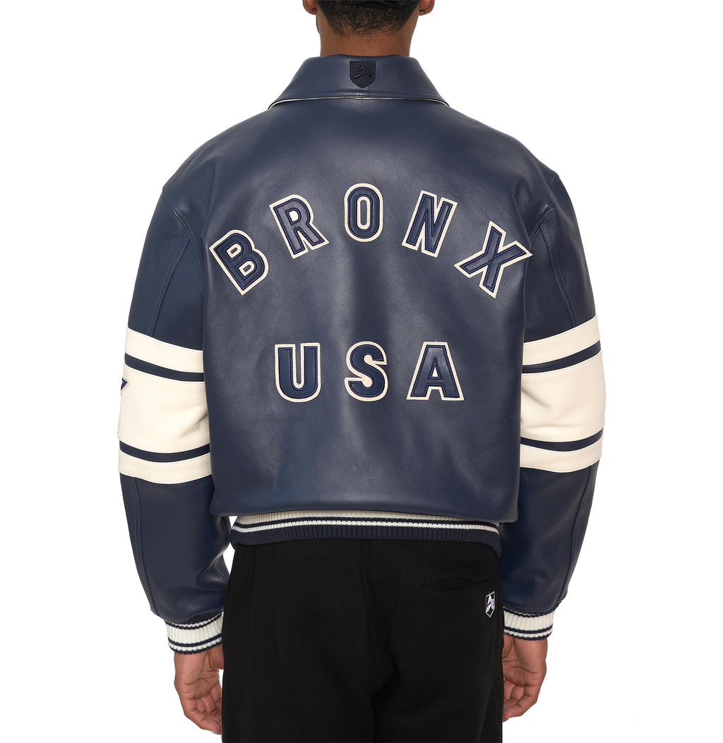Best 2024 New Style Limited Edition City Series Brooklyn Varsity Blue Bomber Jacket