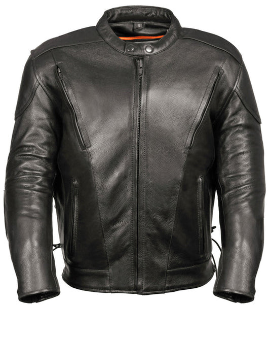 Buy Best Men's MotorcycleGear MotoFashion Lace Side Vented Scooter Jacket