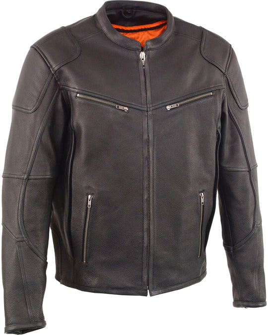 Buy Men's RidingJackets MotoFashion Black Cool Tec Leather Biker Jacket