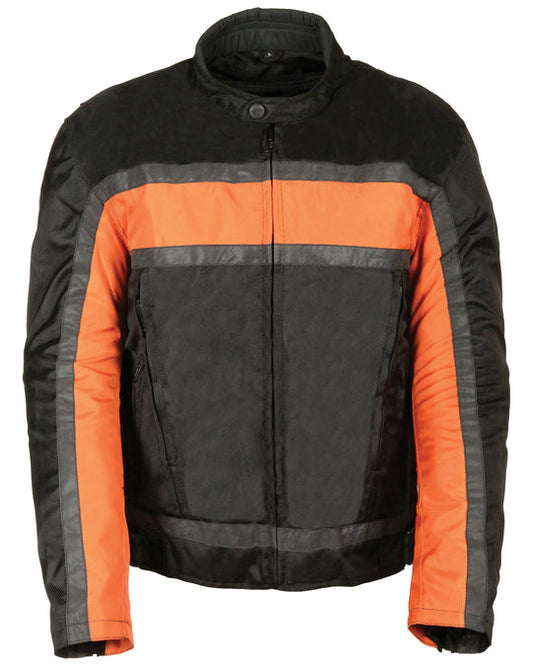 Buy Men's RidingJackets MotoFashion Reflective Stripe Racer Jacket