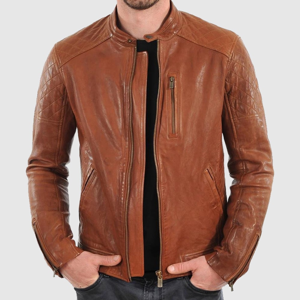 Browni Quilted Leather Jacket